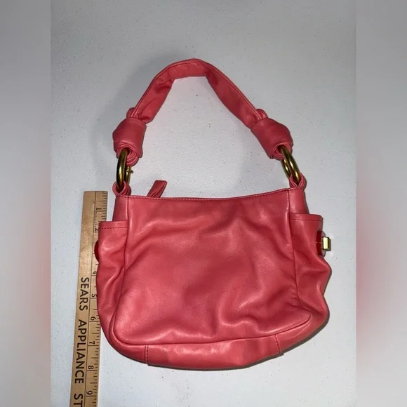 Coach Parker Resort Mini Pouch In Pink Smooth Leather - Picture 11 of 11